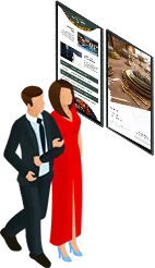 Digital signage for hospitality