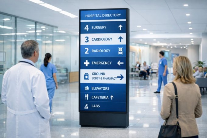 מסכים לבניין ציבורי